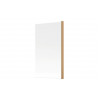 800x1500mm Single Straight Bath Screen (6mm) - Brushed Bronze