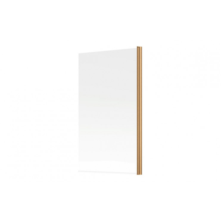 800x1500mm Single Straight Bath Screen (6mm) - Brushed Bronze