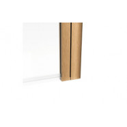 800x1500mm Single Straight Bath Screen (6mm) - Brushed Bronze