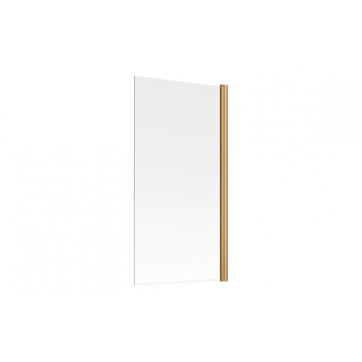 800x1500mm Single Straight Bath Screen (6mm) - Brushed Bronze