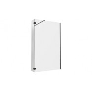 Iconix Optional 300mm 8mm Glass Wetroom Splash Panel - Black