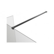 Iconix Optional 300mm 8mm Glass Wetroom Splash Panel - Black