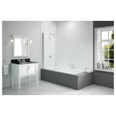 Merlyn 800x1500mm Single Square Bath Screen (6mm)