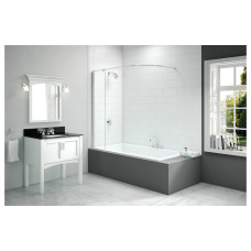 Merlyn 300x1500mm Curtain Rail Bath Screen (8mm)