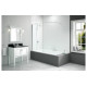 Merlyn 300x1500mm Curtain Rail Bath Screen (8mm)