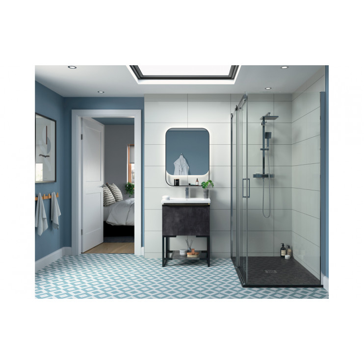 Sliding Shower Doors Chrome DIESP1522 Iconix 1500mm Semi-Framed Sliding Door - Chrome shower door