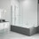 Merlyn 1150x1500mm 2-Panel Curved Bath Screen (6mm)