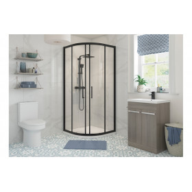 Classix 800mm 2 Door Quadrant - Black