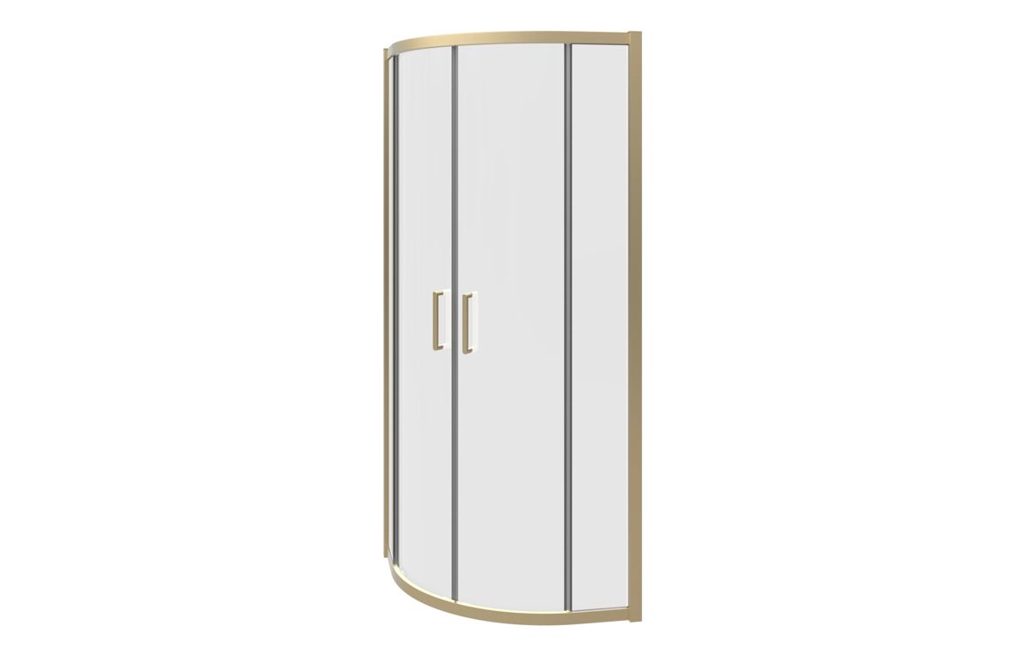 Classix 800mm 2 Door Quadrant - Brushed Brass