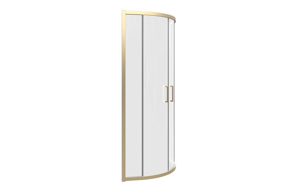 Classix 800mm 2 Door Quadrant - Brushed Brass