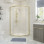 Classix 800mm 2 Door Quadrant - Brushed Brass