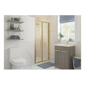 Classix 800mm Bi-fold Door - Brushed Brass