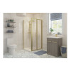 Classix 800mm Bi-fold Door - Brushed Brass Classix 800mm Bi-fold Door - Brushed Brass