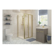 Classix 800mm Bi-fold Door - Brushed Brass Classix 800mm Bi-fold Door - Brushed Brass