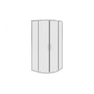 Classix 900mm x 6mm Glass 2 Door Easy-Fit Quadrant - Chrome