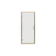 Classix 800mm x 6mm Glass Pivot Door - Brushed Brass