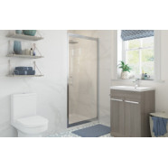 Classix 700mm x 6mm Glass Pivot Door - Chrome Classix 700mm x 6mm Glass Pivot Door - Chrome