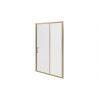 Classix 1400mm x 6mm Glass Sliding Door - Brushed Brass