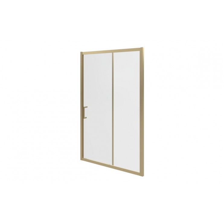 Classix 1400mm x 6mm Glass Sliding Door - Brushed Brass