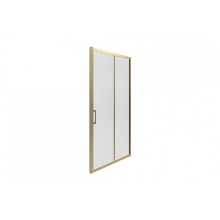 Classix 1400mm x 6mm Glass Sliding Door - Brushed Brass