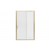 Classix 1400mm x 6mm Glass Sliding Door - Brushed Brass