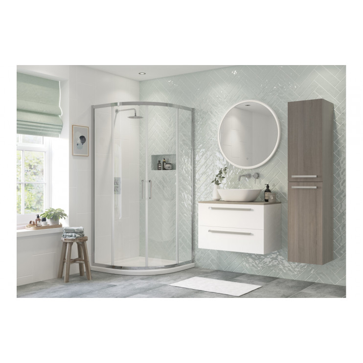 Flex 900mm 2 Door Quadrant - Chrome Flex 900mm 2 Door Quadrant - Chrome