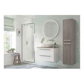 Flex 760mm Pivot Door - Chrome