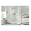 Sliding Shower Doors Chrome DIES1428 Flex 1400mm Sliding Door - Chrome shower door