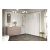 Iconix 900mm Wetroom Side Panel & Arm - Brushed Brass