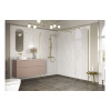 Iconix 900mm Wetroom Side Panel & Arm - Brushed Brass