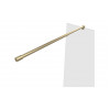 Wetroom Panels Brushed Brass DIEWP1418 Iconix 1400mm Wetroom Panel & Support Bar - Brushed Brass