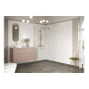 Wetroom Panels Brushed Brass DIEWP1418 Iconix 1400mm Wetroom Panel & Support Bar - Brushed Brass