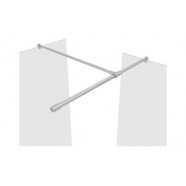 Iconix 500mm 8mm Glass Wetroom Panel & Support Bar - Chrome