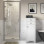Iconix 900mm 8mm Glass Hinged Door - Chrome