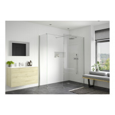 Iconix 500mm Wetroom Side Panel & Arm - Chrome