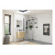 Iconix Optional 300mm Wetroom Splash Panel - Black