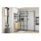 Iconix 760mm Framed Wetroom Side Panel - Black