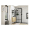 Iconix 1200mm 8mm Glass Framed Wetroom Panel - Black