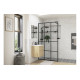 Iconix 1000mm Framed Wetroom Panel - Black