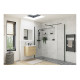 Iconix 500mm Wetroom Side Panel & Arm - Black