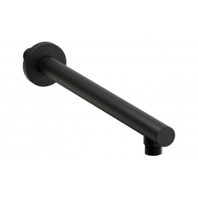 Abode Euphoria Wall Mounted Circular Shower Arm - Matt Black