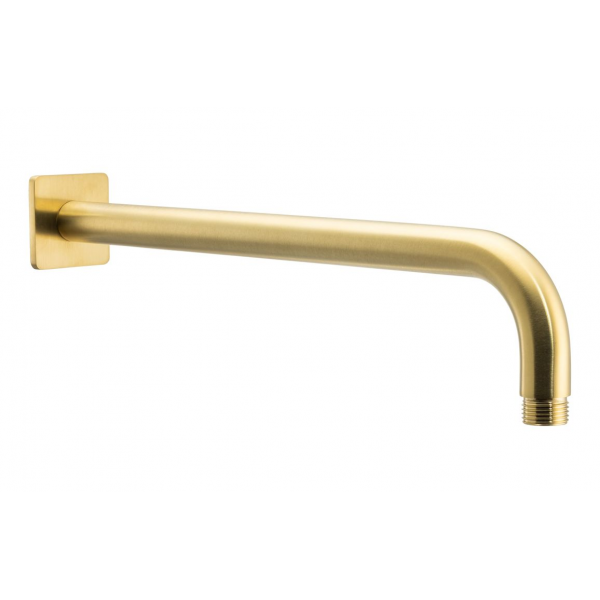Abode Uno Wall Shower Arm - Brushed Brass