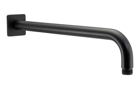 Abode Uno Wall Shower Arm - Matt Black