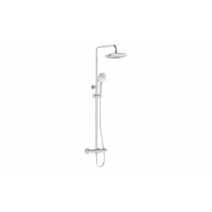 VitrA Aquaheat Bliss 240 Thermostatic Shower Column w/2-Function Overhead - Chrome