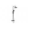 VitrA Aquaheat Bliss 240 Thermostatic Shower Column w/2-Function Overhead - Matt Black
