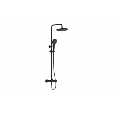 VitrA Aquaheat Bliss 240 Thermostatic Shower Column w/2-Function Overhead - Matt Black