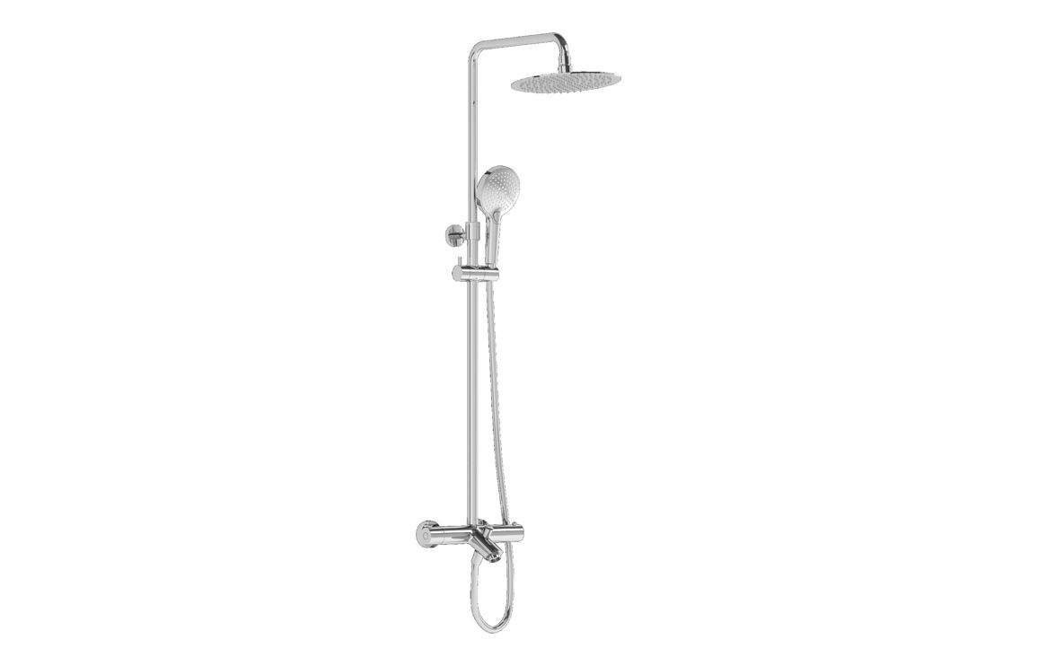 VitrA Aquaheat Bliss 250B Shower Column w/Bath Spout - Chrome VitrA Aquaheat Bliss 250B Shower Column w/Bath Spout - Chrome