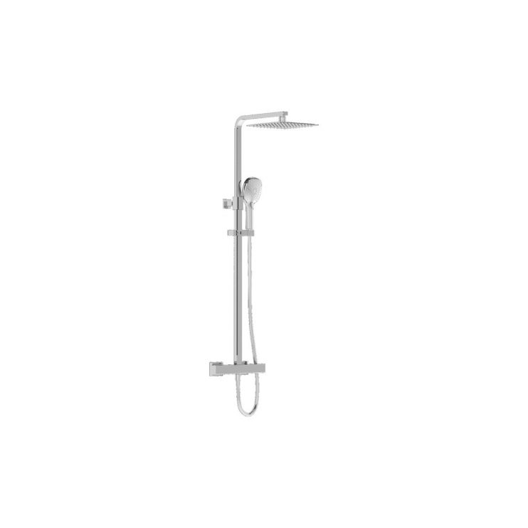VitrA Aquaheat Bliss S 230 Thermostatic Shower Column - Chrome