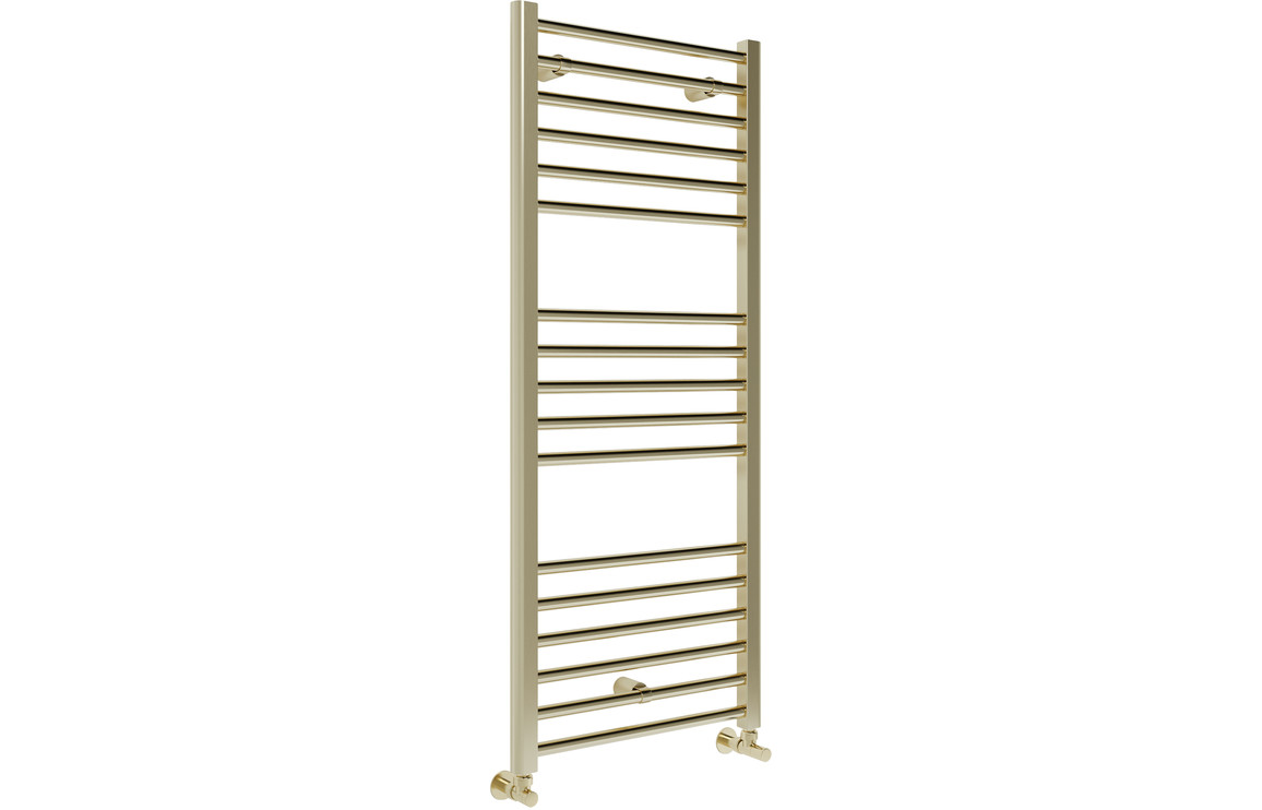 Grada Straight 30mm Ladder Radiator (500x1200x30mm) - Brushed Brass