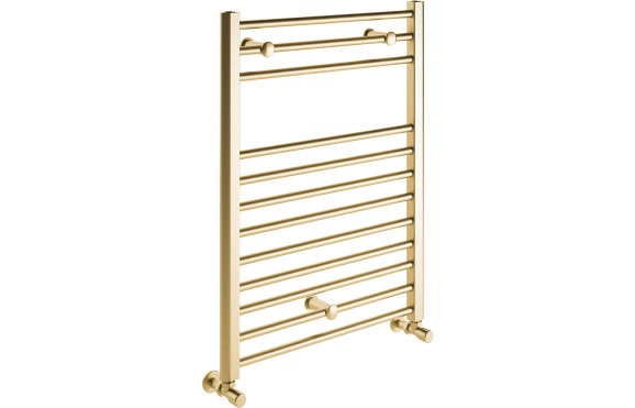 Grada Straight 30mm Ladder Radiator (500x800x30mm) - Brushed Brass
